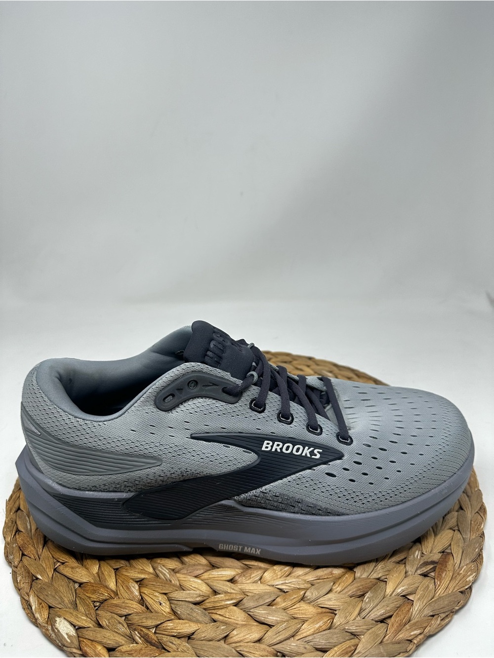 BROOKS Ghost Max 3 Running Shoes Primer Grey Ebony Size 11 WIDE Men's